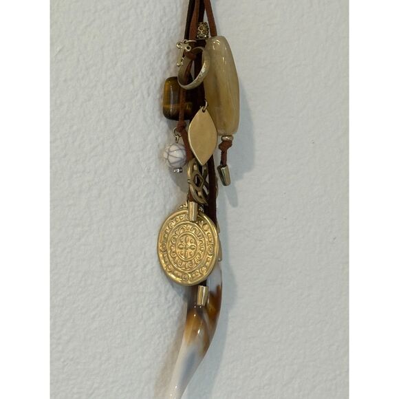 Chico’s Bundle of 3 Bohemian Vintage Inspired Statement Necklaces New - Picture 8 of 9